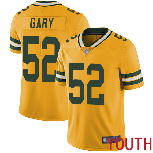 Green Bay Packers Limited Gold Youth #52 Gary Rashan Jersey Nike NFL Rush Vapor Untouchable->women nfl jersey->Women Jersey